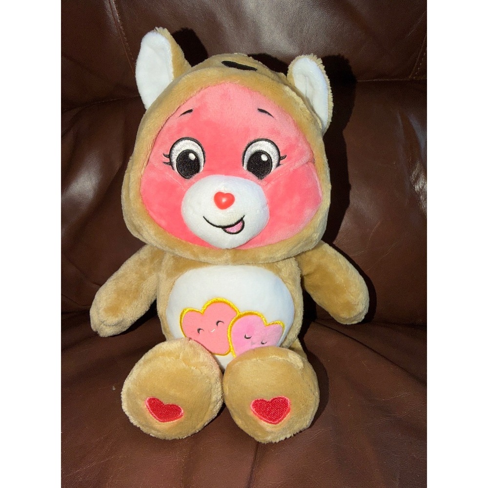 Care Bears Love-a-Lot Bear Squirrel Costume Plush Brown Pink 2021 Basic Fun
